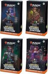 Magic the Gathering CCG: Outlaws of Thunder Junction Commander Deck (Set of 4)